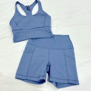 90 Degree By Reflex Hi-Rise Bike Short & Sport Bra Set